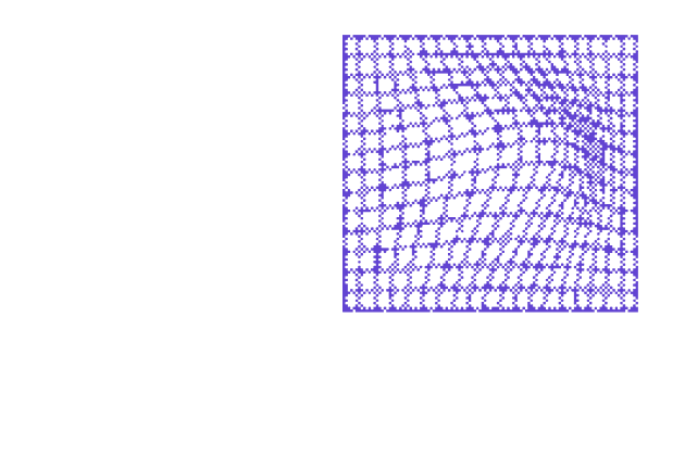 Blue mesh grid representing the mission of connecting minds